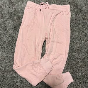 Pink sweat pants